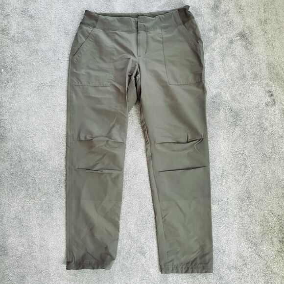 Rei Co-op Pants Womens 16 Green Cargo Outdoor Hiking performance - Picture 1 of 16